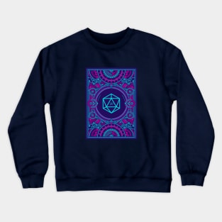 Tabletop RPG D20 Dice Cyberpunk Crewneck Sweatshirt